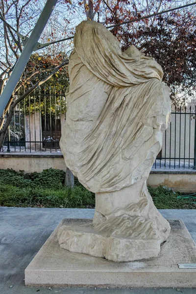 Ancient Statue Acropolis Athens Attica Greece — Stock Photo, Image