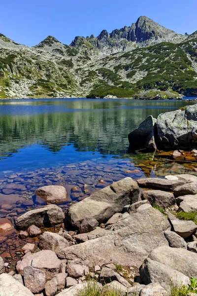 Paesaggio Incredibile Con Laghi Valyavishki Dzhangal Picco Pirin Mountain Bulgaria — Foto Stock