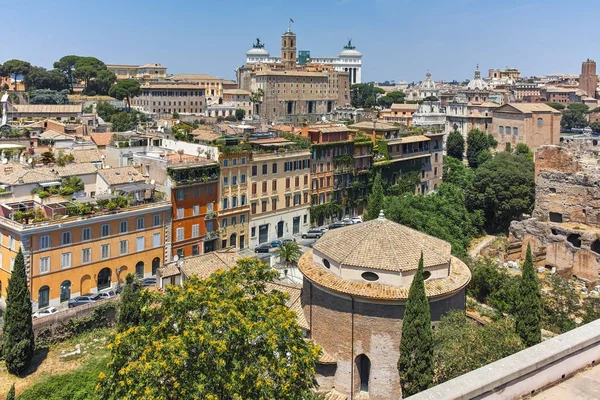 Rom Italien Juni 2017 Panoramablick Vom Pfälzischen Hügel Der Stadt — Stockfoto