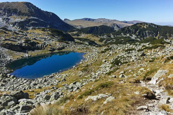 Geweldige Zomer Landschap Met Bergmeer Rila Gebergte Bulgarije — Stockfoto