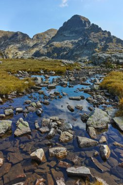 Orlovets tepe Elenski göller, Rila Dağı, Bulgaristan üzerinden muhteşem görünümü