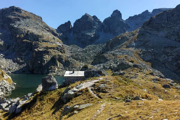 Paysage Incroyable Lac Effrayant Rila Mountain Bulgarie — Photo