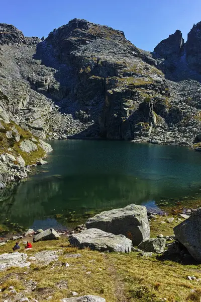 Paesaggio Incredibile Del Lago Spaventoso Montagna Rila Bulgaria — Foto Stock