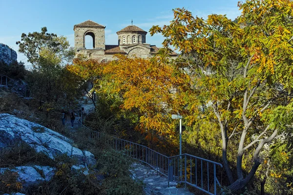 Ruínas Fortaleza Asen Igreja Santa Mãe Deus Asenovgrad Região Plovdiv — Fotografia de Stock