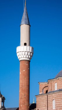 Sofia, Bulgaristan - 20 Aralık 2016: Banya Bashi Camii City, Sofia, Bulgaristan