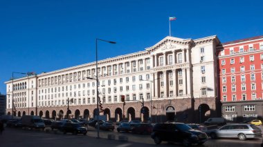 Sofia, Bulgaristan - 20 Aralık 2016: Bina, Bakanlar Konseyi Sofya, Bulgaristan