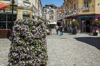 Plovdiv, Bulgaristan - 10 Haziran 2017: Street bölgesinde Kapana, şehir Plovdiv, Bulgaristan 