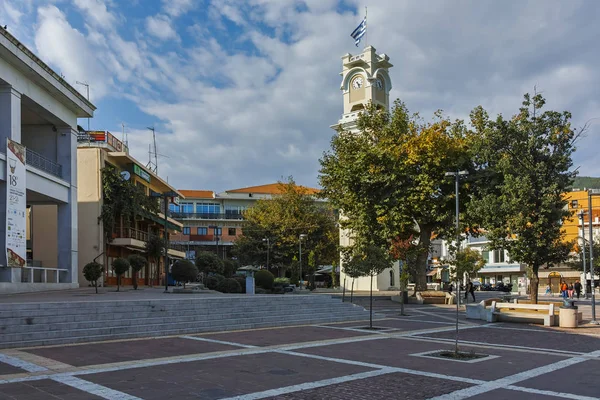 克桑西 2017年9月23日 钟楼在老镇克桑西 东马其顿和色雷斯 — 图库照片