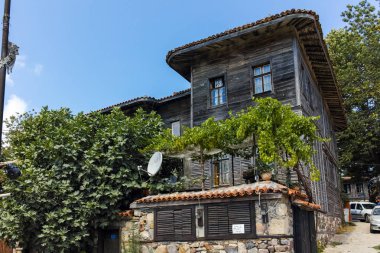 Sozopol, Bulgaristan-16 Temmuz 2016: Süzebolu eski kasaba Burgaz bölge, Bulgaristan