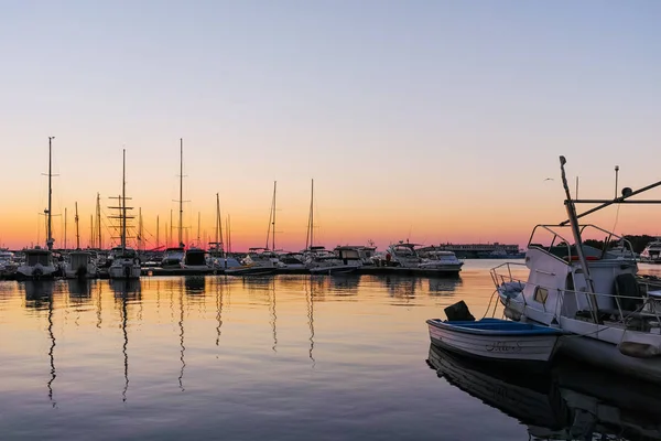 Sozopol Bulgaria Julio 2016 Puesta Sol Puerto Sozopol Región Burgas — Foto de Stock