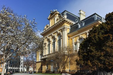 Sofia, Bulgaristan - 17 Mart 2018: Bina, Ulusal Sanat Galerisi (Kraliyet Sarayı), Sofia, Bulgaristan