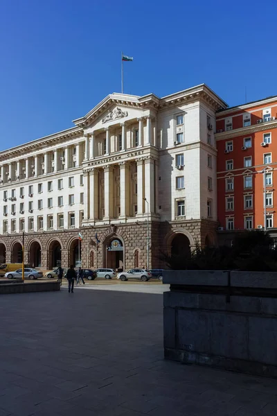 Sofia Bulgaria Marzo 2018 Edifici Del Consiglio Dei Ministri Nella — Foto Stock