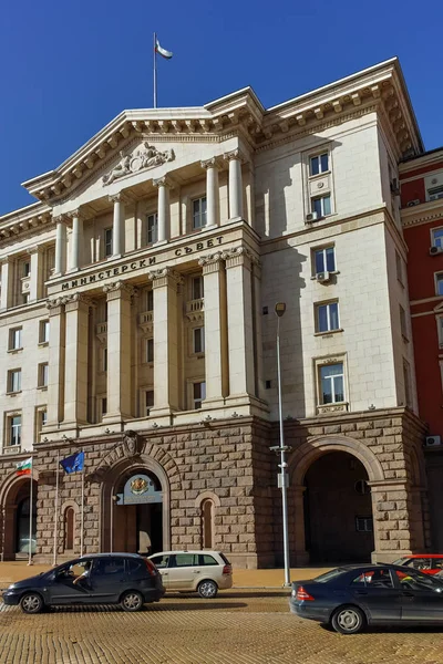 Sofia Bulgaristan Mart 2018 Binalar Bakanlar Konseyi City Sofia Bulgaristan — Stok fotoğraf