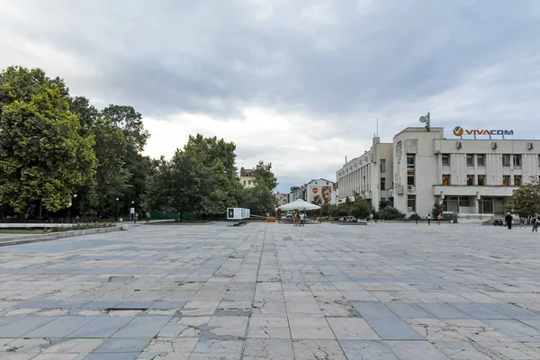 Plovdiv Bulharsko Června 2017 Panorama Knjaz Alexander Jsem Ulici Městě — Stock fotografie
