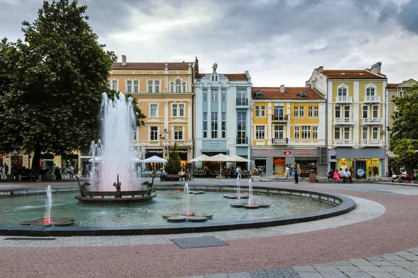 Plovdiv Bulgarien Juni 2017 Sunset View Walking Street Staden Plovdiv — Stockfoto