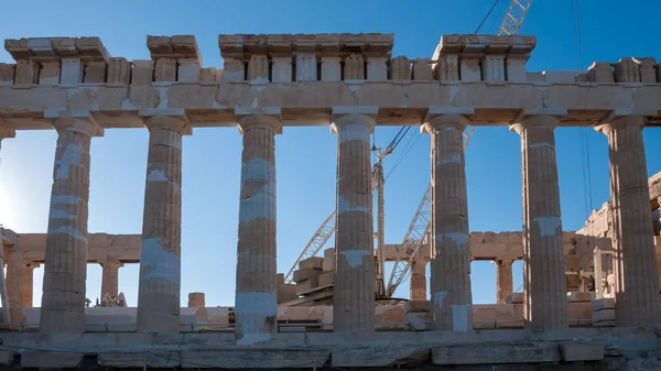 Incredibile Vista Del Partenone Nell Acropoli Atene Attica Grecia — Foto Stock