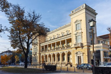 Sofia, Bulgaristan - 7 Kasım 2017: Bina, askeri kulüp Merkezi City, Sofia, Bulgaristan