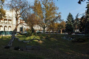 Sofia, Bulgaristan - 7 Kasım 2017: Bina, askeri kulüp Merkezi City, Sofia, Bulgaristan