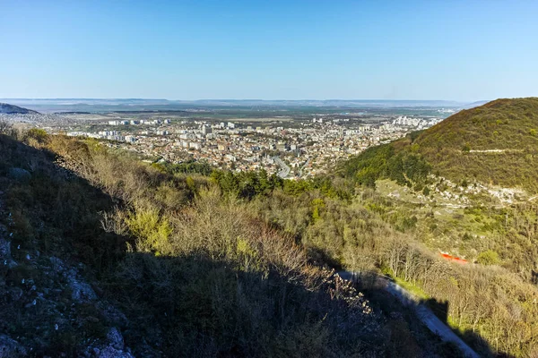 Şehir Shumen Bulgaristan Için Şaşırtıcı Panorama — Stok fotoğraf