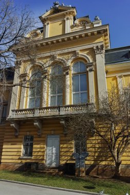 Sofia, Bulgaristan - 17 Mart 2018: Bina, Ulusal Sanat Galerisi (Kraliyet Sarayı), Sofia, Bulgaristan