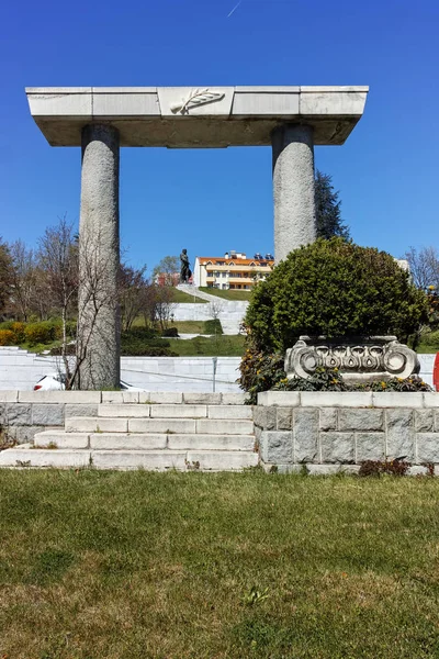 Sandanski Bulgaria Abril 2018 Estatua Espartaco Ciudad Sandanski Bulgaria — Foto de Stock