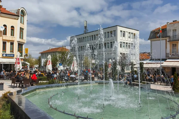 Petrich Bulgária Abril 2018 Caminhando Centro Cidade Petrich Região Blagoevgrad — Fotografia de Stock