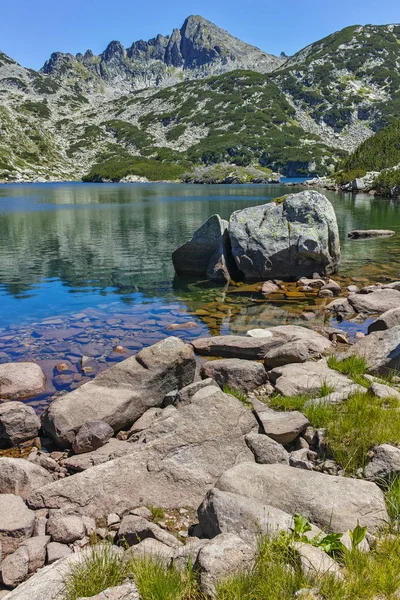 Paesaggio Incredibile Con Laghi Valyavishki Dzhangal Picco Pirin Mountain Bulgaria — Foto Stock