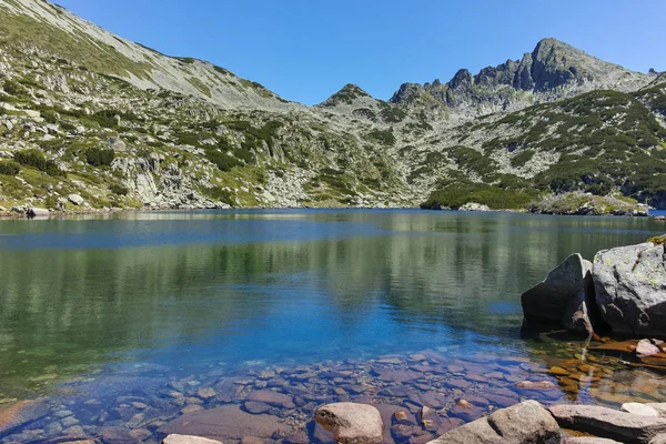 Verbazingwekkende Landschap Met Valyavishki Meren Dzhangal Peak Pirin Gebergte Bulgarije — Stockfoto