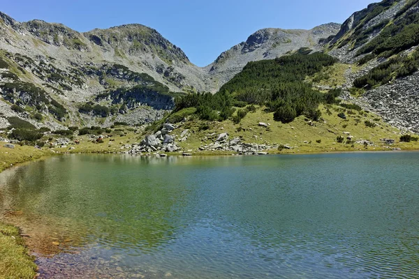 Amazing Landscape Prevalski Lakes Dzhangal Peak Pirin Mountain Bulgaria — Stock Photo, Image