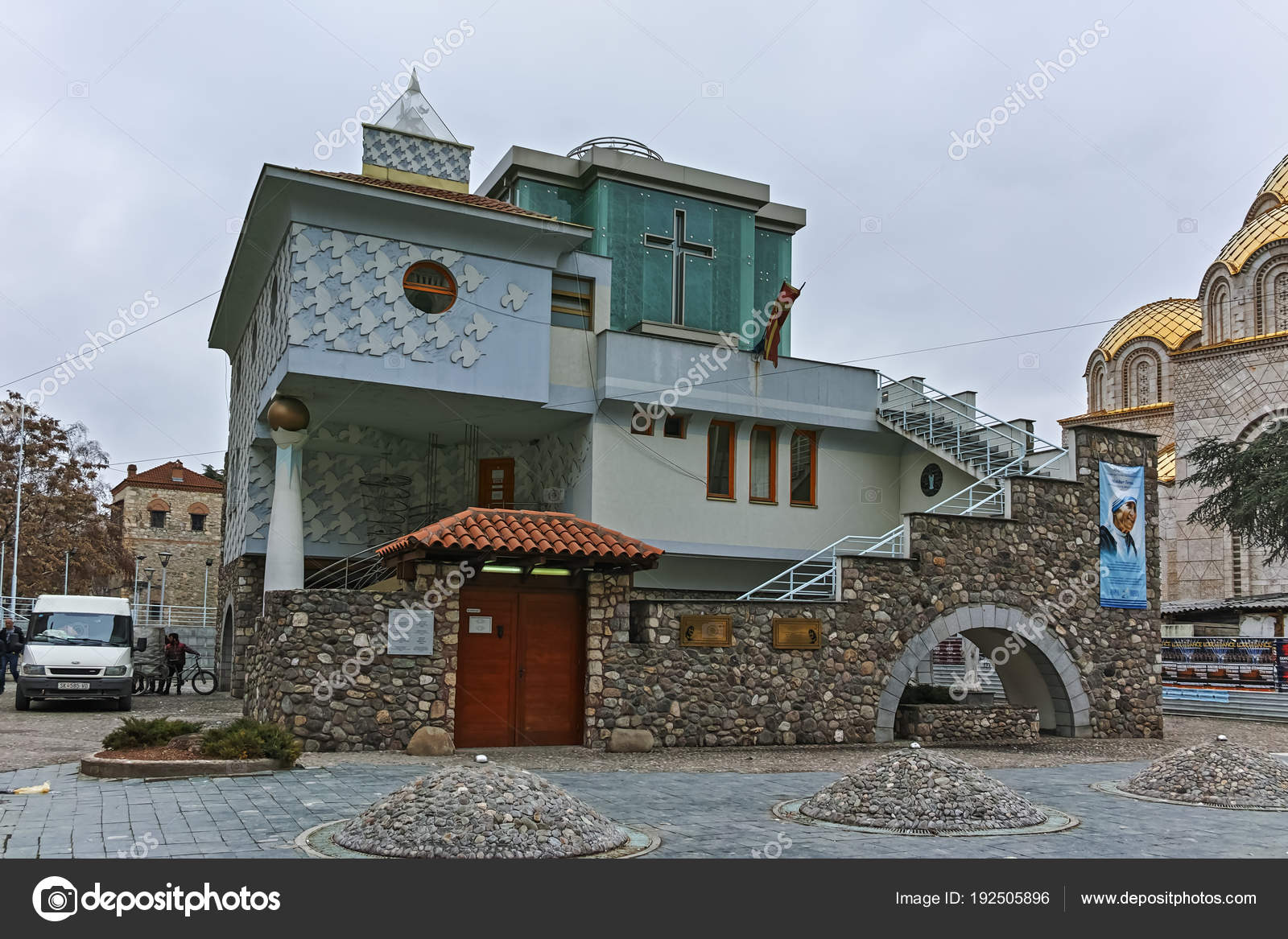 Skopje Republic Macedonia May 2017 Memorial House Mother Teresa