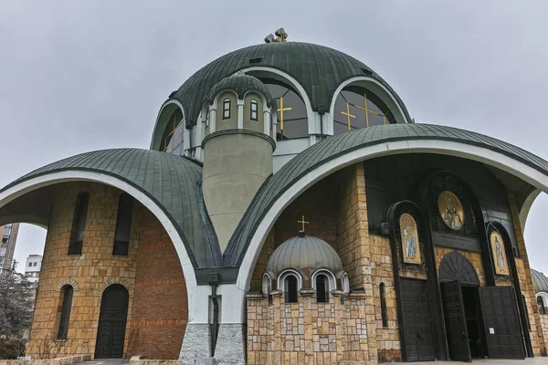 Skopje Macedonië Februari 2018 Sint Clemens Van Ohrid Kerk Stad — Stockfoto