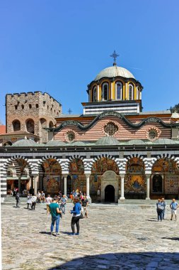 Rila Manastırı, Bulgaristan - 21 Nisan 2018: görünümünü Manastırı, Saint Ivan (John), Rila (Rila Manastırı), Köstendil bölge içinde