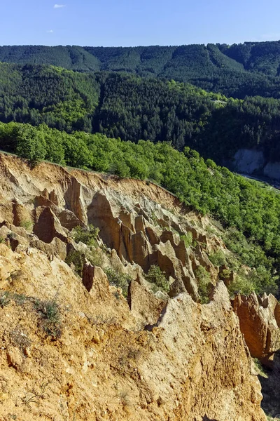 Landskapet Regionen Rock Formation Stob Pyramiderna Rilabergen Kyustendil Bulgarien — Stockfoto