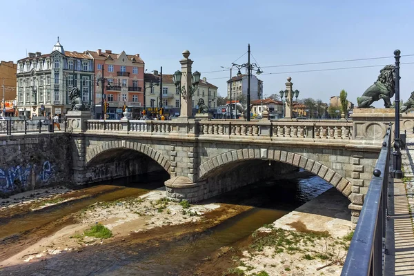 Σόφια Βουλγαρία Απριλίου 2018 Πανοραμική Άποψη Του Λιονταριού Γέφυρα Πάνω — Φωτογραφία Αρχείου