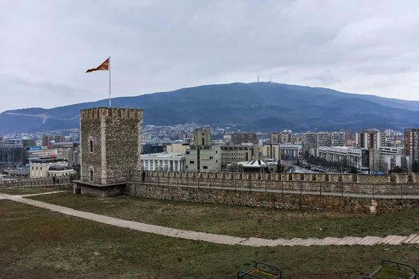 Skopje Republik Mazedonien Februar 2018 Skopje Festung Kale Festung Der — Stockfoto