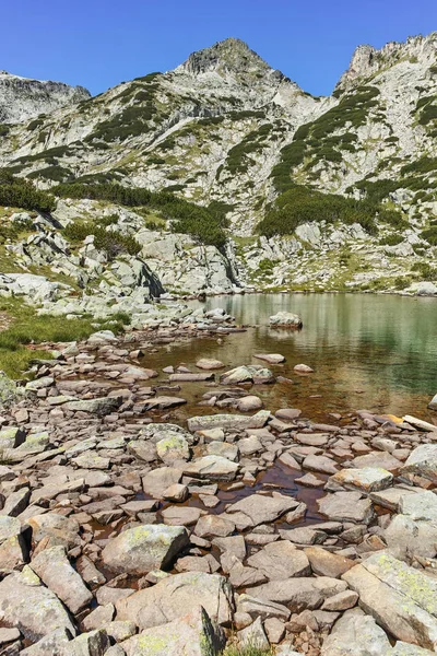 Niesamowity Krajobraz Wokół Jezior Samodiwski Góry Pirin Bułgaria — Zdjęcie stockowe