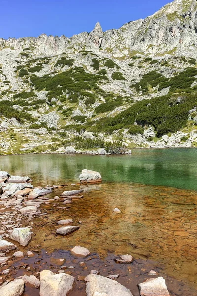 Niesamowity Krajobraz Wokół Jezior Samodiwski Góry Pirin Bułgaria — Zdjęcie stockowe