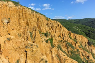 Günbatımı manzara kaya oluşumu Stob Piramitler, Rila Dağı, Köstendil bölgenin, Bulgaristan
