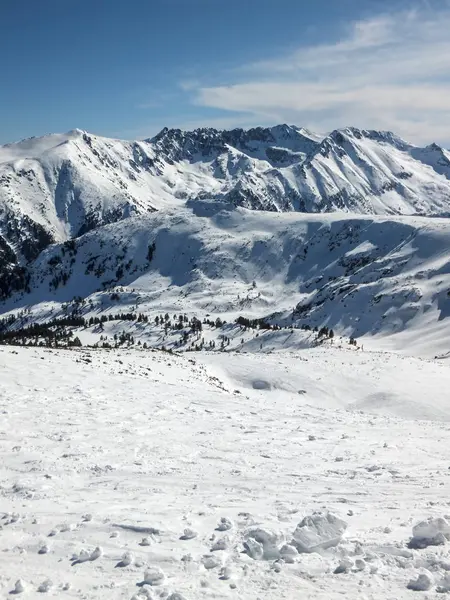 Fantastiska Vinterlandskap Från Todorka Peak Berget Pirin Bulgarien — Stockfoto