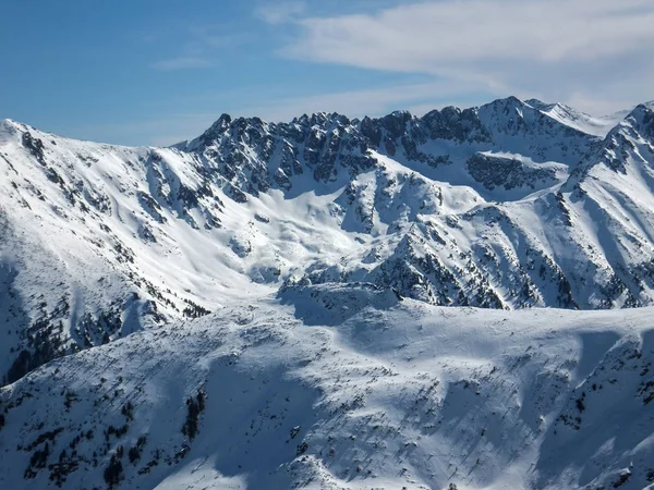 Amazing Winter Landscape Polezhan Peak Todorka Peak Pirin Mountain Bulgaria — Stock Photo, Image