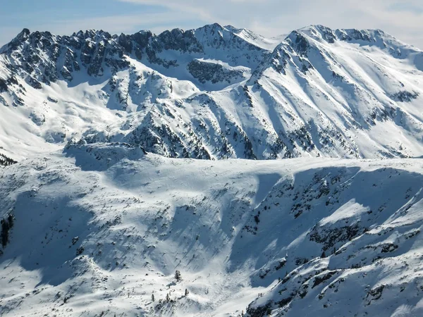 Amazing Winter Landscape Polezhan Peak Todorka Peak Pirin Mountain Bulgaria — Stock Photo, Image
