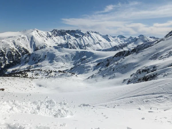 Καταπληκτικό Χειμωνιάτικο Τοπίο Από Την Κορυφή Todorka Πίριν Βουλγαρία — Φωτογραφία Αρχείου