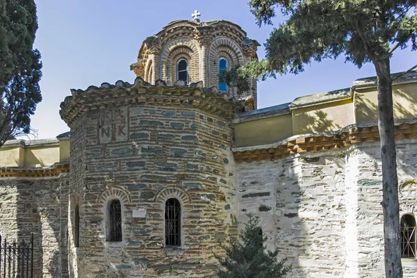 Monasterio medieval de Vlatadon en la ciudad de Thessaloniki, Grecia — Foto de Stock