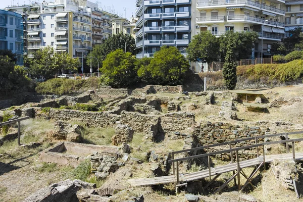 Yunanistan 'ın Selanik kentinde Arkeolojik Kazılar — Stok fotoğraf