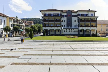 Bulgaristan 'ın tarihi Tryavna kentinin merkezi