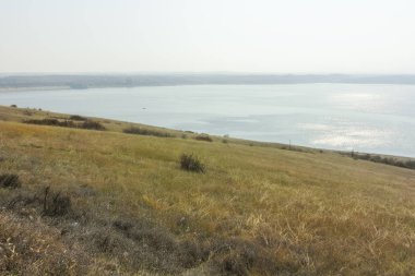 Bulgaristan 'ın Ogosta Barajı' nın panoramik manzarası