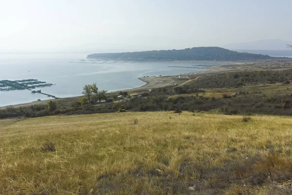 Panoramautsikt över Ogosta reservoar, Bulgarien — Stockfoto