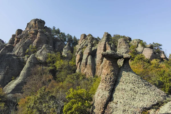 Закат у скалы Белоградчик Рокс, Болгария — стоковое фото