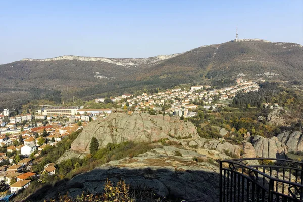 Вид на город Белоградчик с Крепости, Болгария — стоковое фото