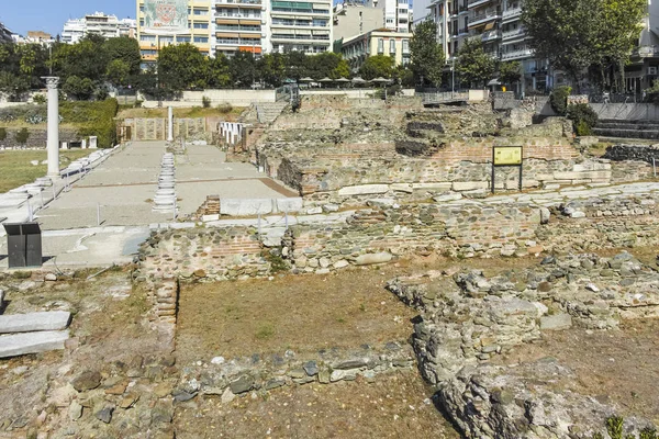 Ruins of Roman Forum Θεσσαλονίκη, Ελλάδα — Φωτογραφία Αρχείου